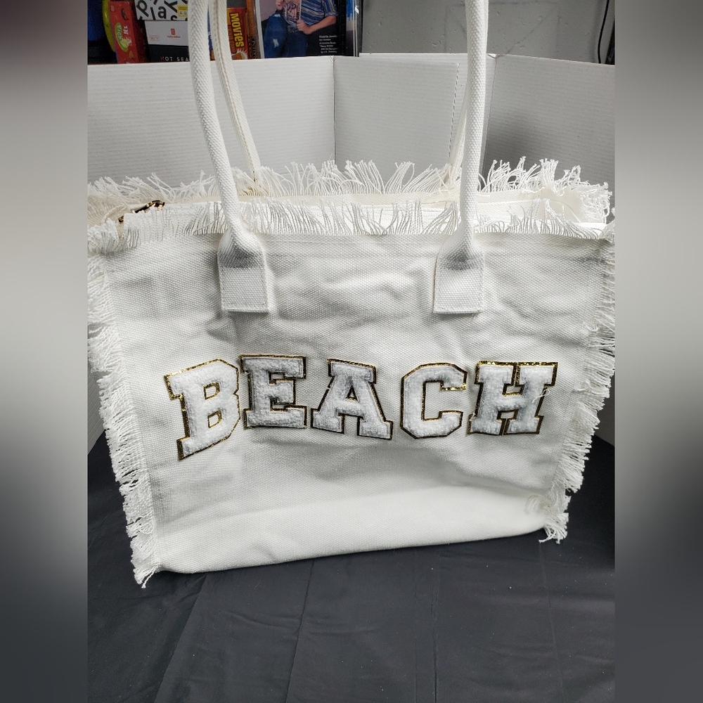 NWOT Women's Beach Shoulder Summer Tote Bag - Picture 11 of 12